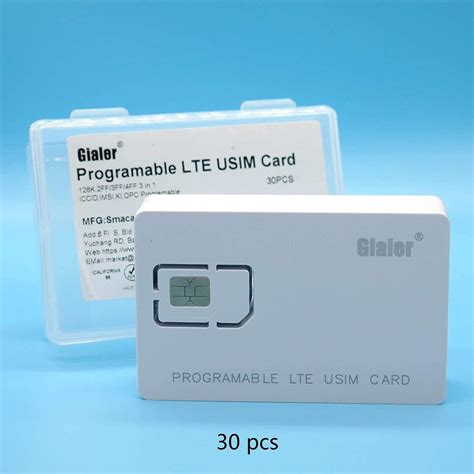 10pcs Writable Programmable SIM Card 4G LTE WCDMA GSM 